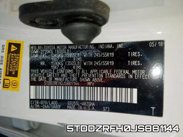 5TDDZRFH0JS881144 фото 2