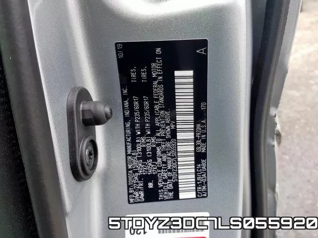 5TDYZ3DC7LS055920 фото 2