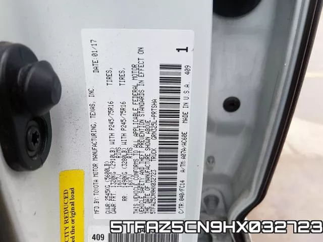 5TFAZ5CN9HX032723 фото 2