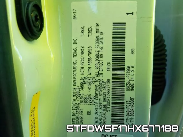 5TFDW5F17HX677188 фото 2