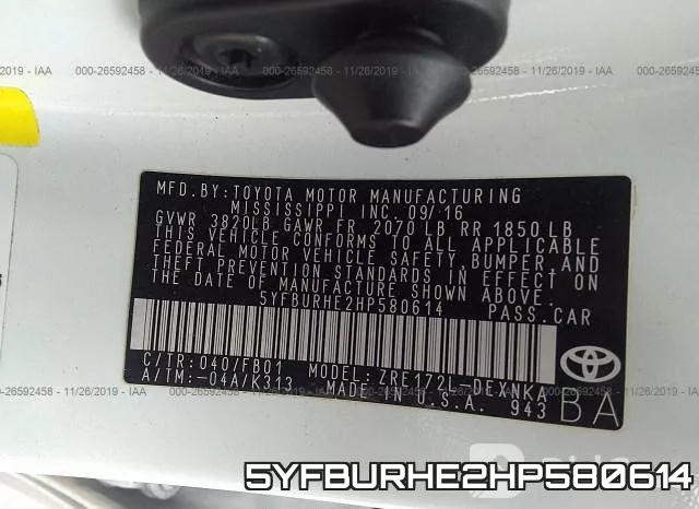 5YFBURHE2HP580614 фото 10