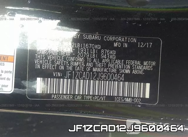 JF1ZCAD12J9600464 фото 10