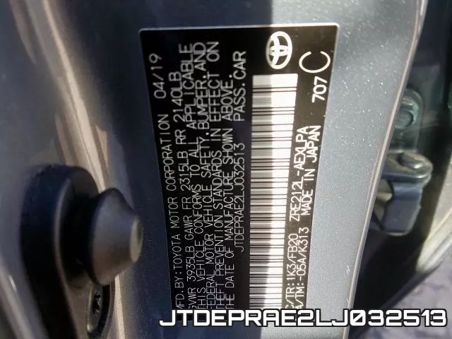 JTDEPRAE2LJ032513 фото 2