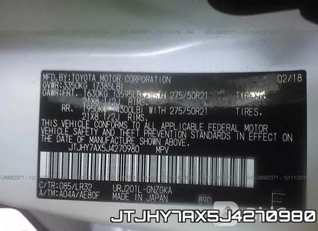 JTJHY7AX5J4270980 фото 10