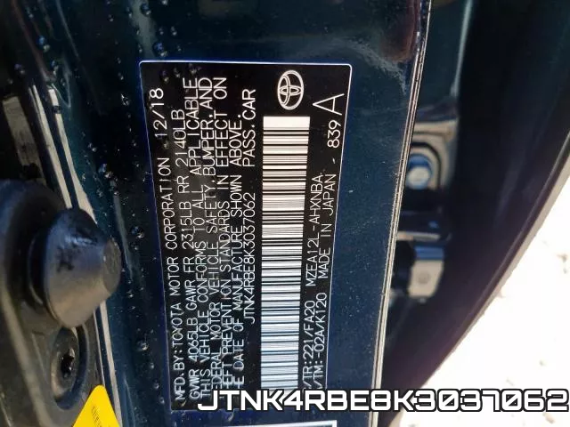 JTNK4RBE8K3037062 фото 2