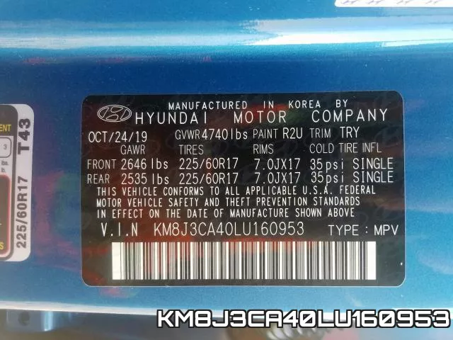 KM8J3CA40LU160953 фото 2