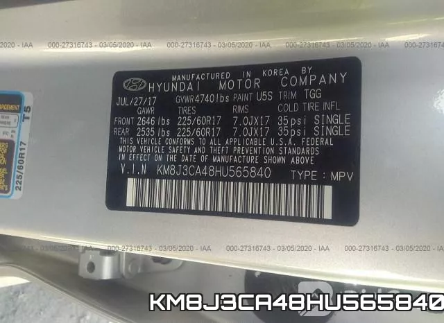 KM8J3CA48HU565840 фото 10