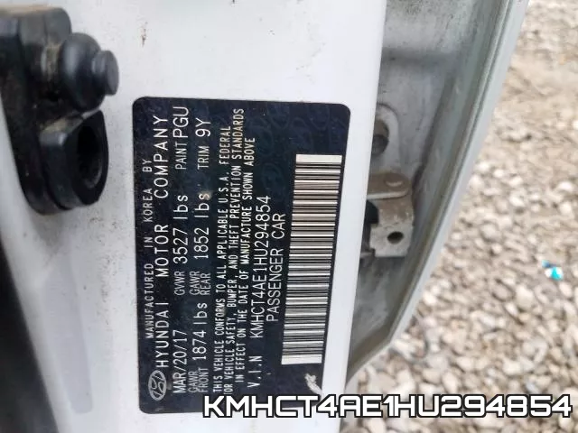 KMHCT4AE1HU294854 фото 2