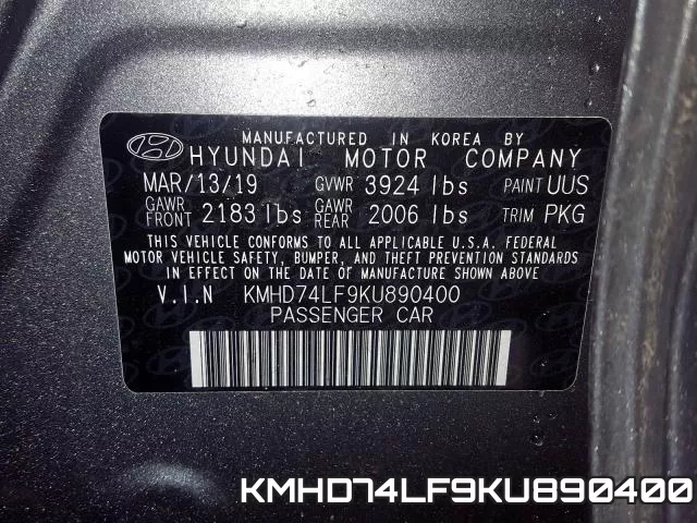 KMHD74LF9KU890400 фото 2