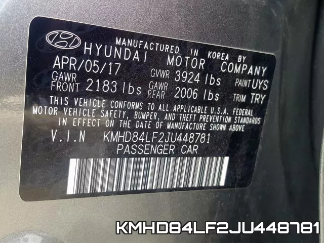 KMHD84LF2JU448781 фото 2