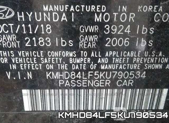 KMHD84LF5KU790534 фото 10