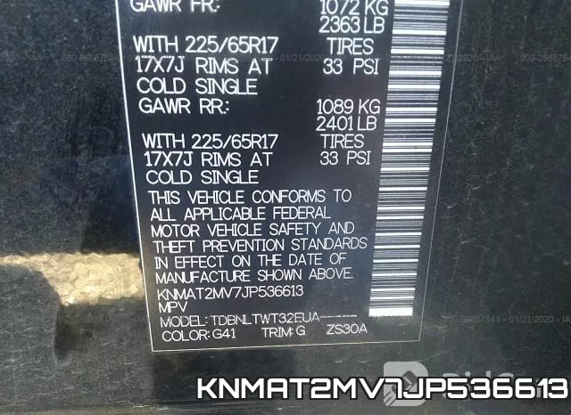 KNMAT2MV7JP536613 фото 10