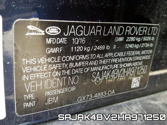 SAJAK4BV2HA971250 фото 2