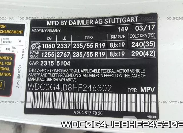 WDC0G4JB8HF246302 фото 10