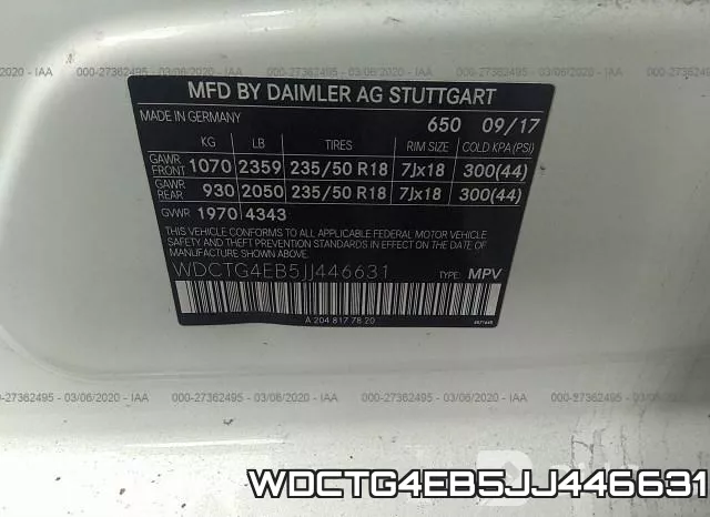 WDCTG4EB5JJ446631 фото 10