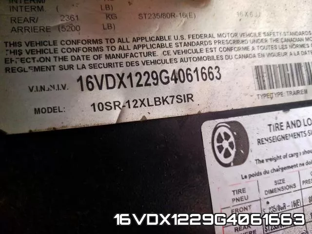 16VDX1229G4061663 фото 2