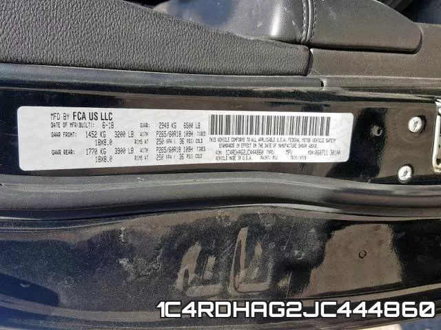 1C4RDHAG2JC444860 фото 2