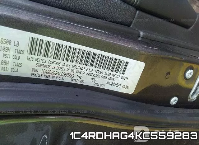 1C4RDHAG4KC559283 фото 10
