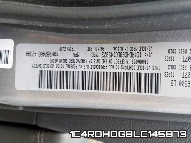 1C4RDHDG8LC145873 фото 2