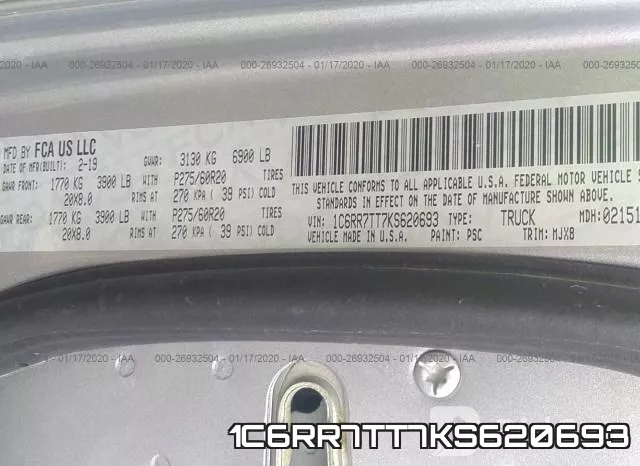 1C6RR7TT7KS620693 фото 10