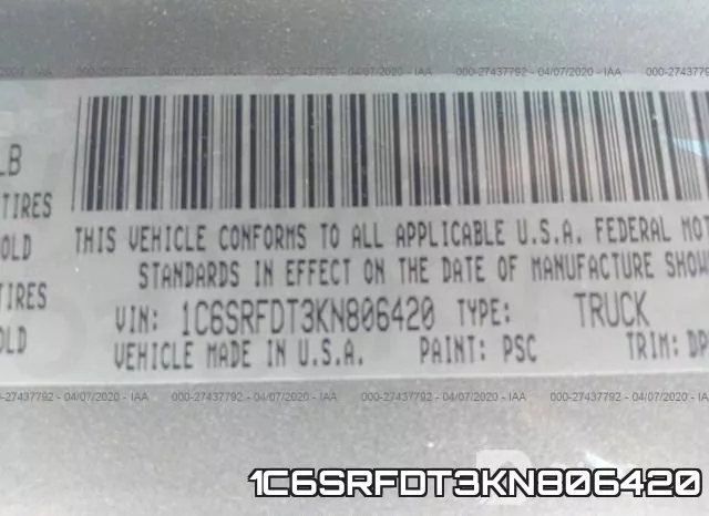 1C6SRFDT3KN806420 фото 10