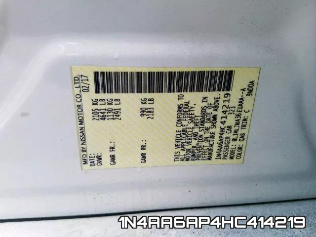 1N4AA6AP4HC414219 фото 2