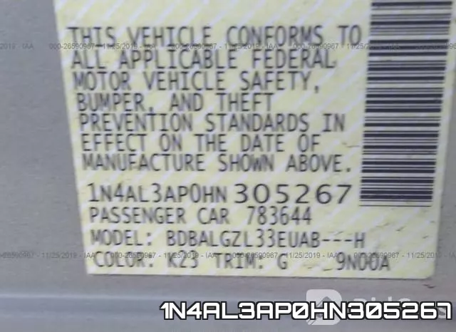 1N4AL3AP0HN305267 фото 10