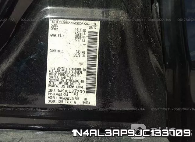 1N4AL3AP9JC133709 фото 10