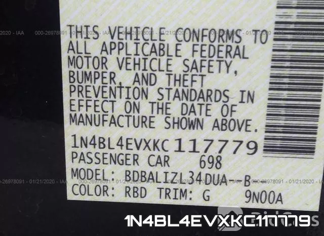 1N4BL4EVXKC117779 фото 10
