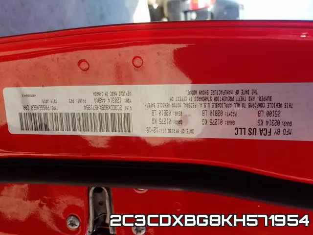 2C3CDXBG8KH571954 фото 2