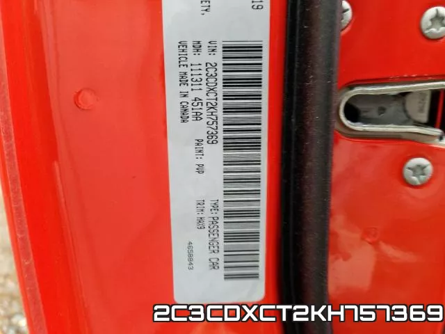 2C3CDXCT2KH757369 фото 2