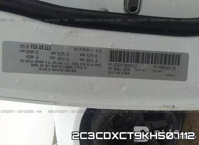 2C3CDXCT9KH507112 фото 10