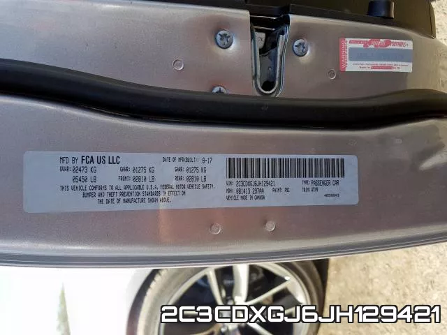 2C3CDXGJ6JH129421 фото 2