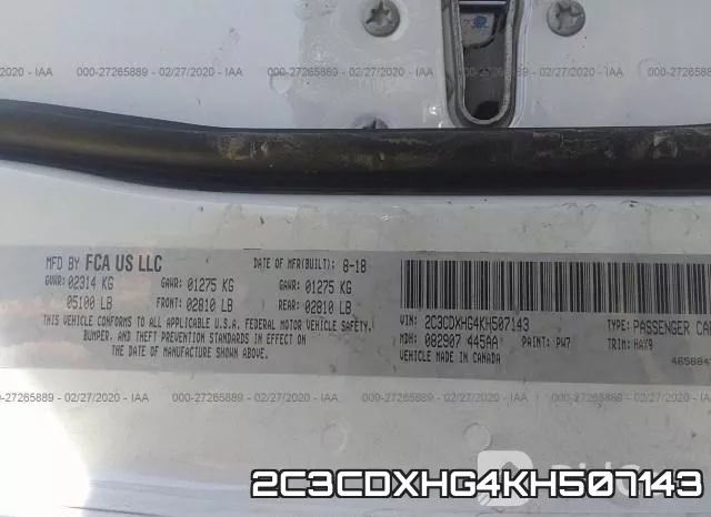 2C3CDXHG4KH507143 фото 10