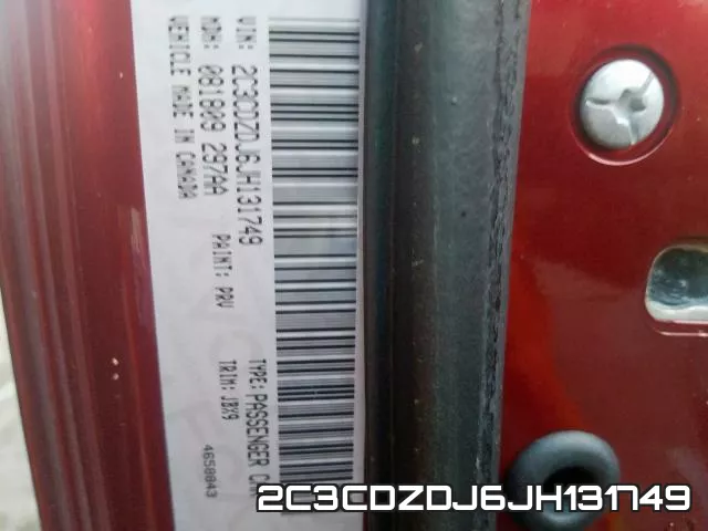 2C3CDZDJ6JH131749 фото 2