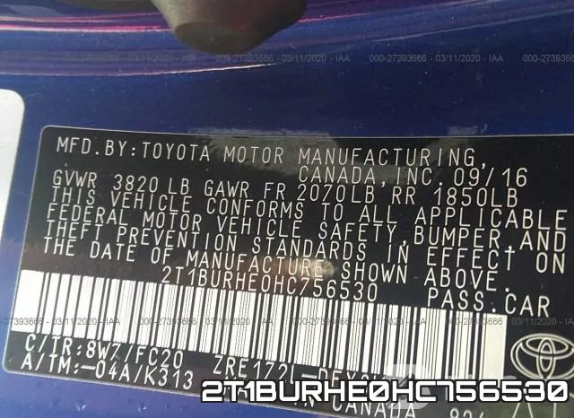 2T1BURHE0HC756530 фото 10
