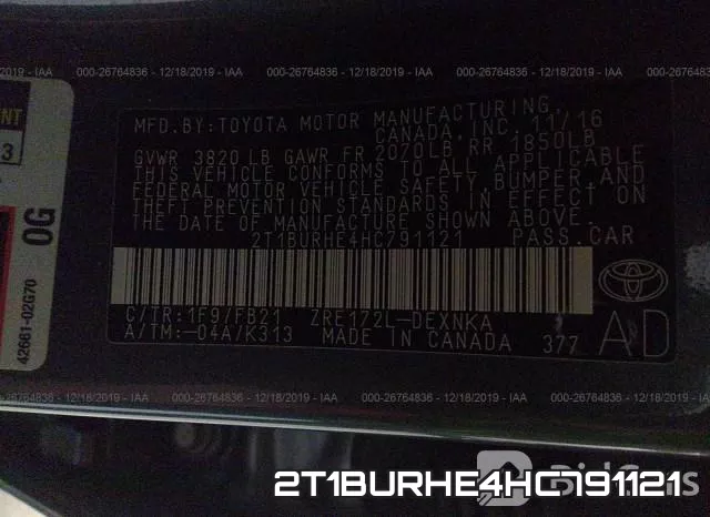 2T1BURHE4HC791121 фото 10