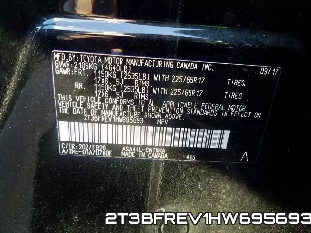 2T3BFREV1HW695693 фото 2
