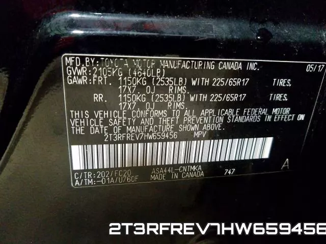 2T3RFREV7HW659456 фото 2