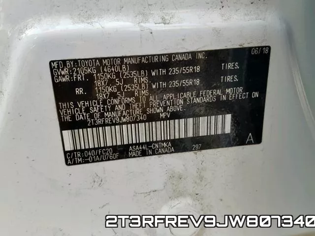 2T3RFREV9JW807340 фото 2