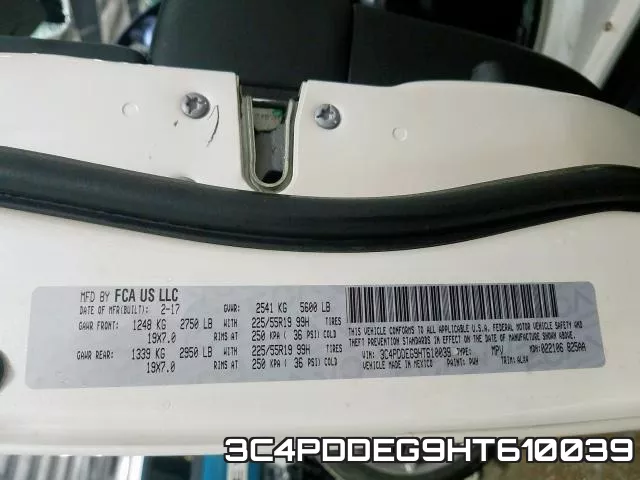 3C4PDDEG9HT610039 фото 2