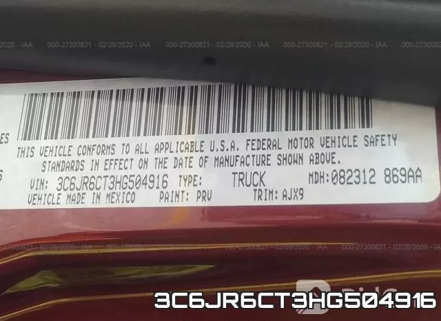 3C6JR6CT3HG504916 фото 10