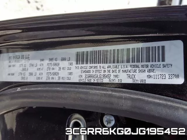3C6RR6KG0JG195452 фото 2