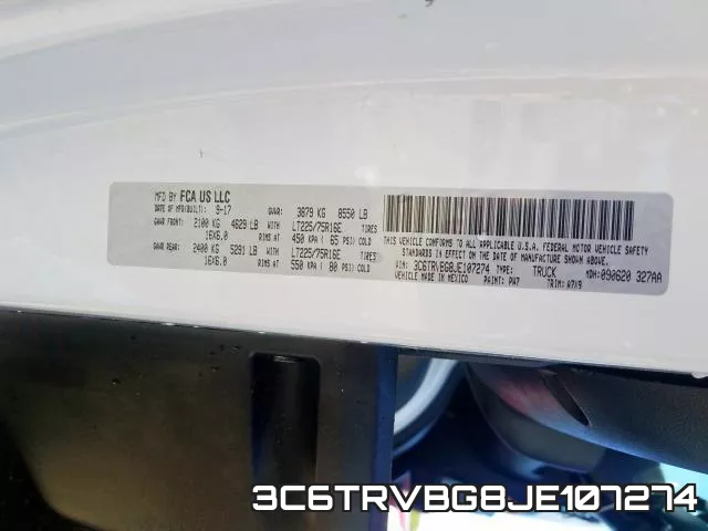 3C6TRVBG8JE107274 фото 2