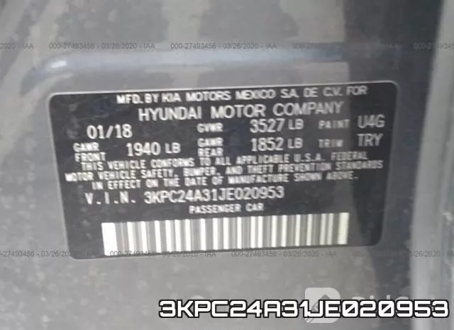 3KPC24A31JE020953 фото 10