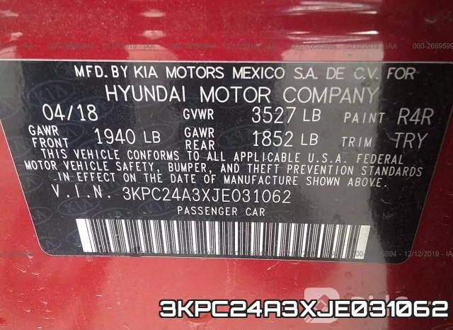 3KPC24A3XJE031062 фото 10
