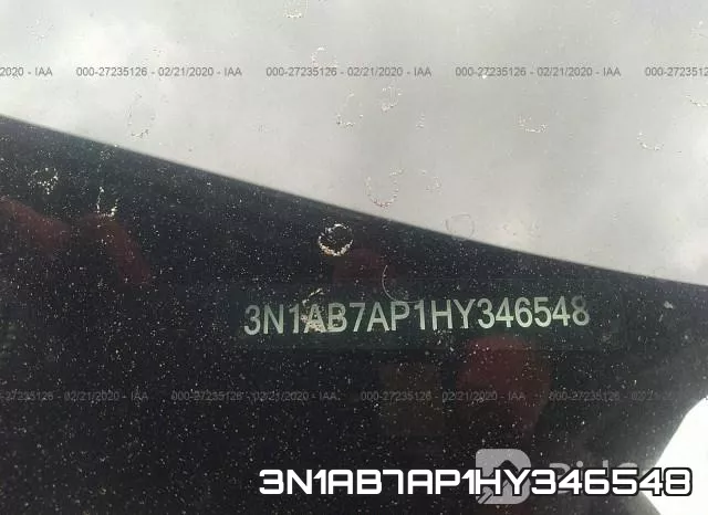 3N1AB7AP1HY346548 фото 10