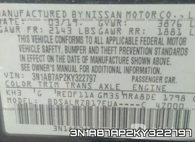 3N1AB7AP2KY322797 фото 10
