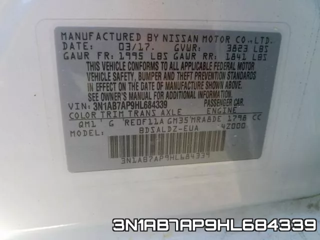 3N1AB7AP9HL684339 фото 2