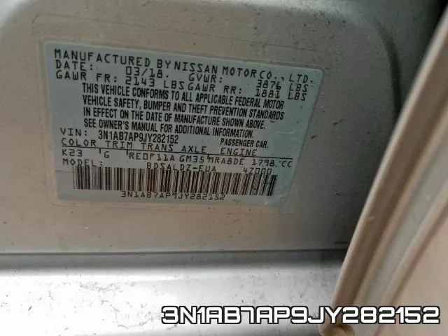 3N1AB7AP9JY282152 фото 2